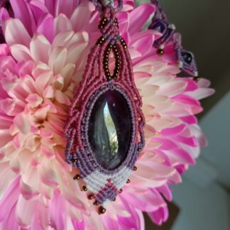 Handmade macrame necklace-KalaSandra-Grace