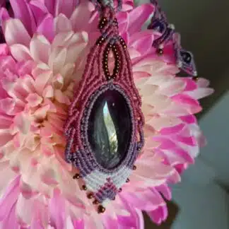 Collar de macramé hecho a mano-KalaSandra-Grace