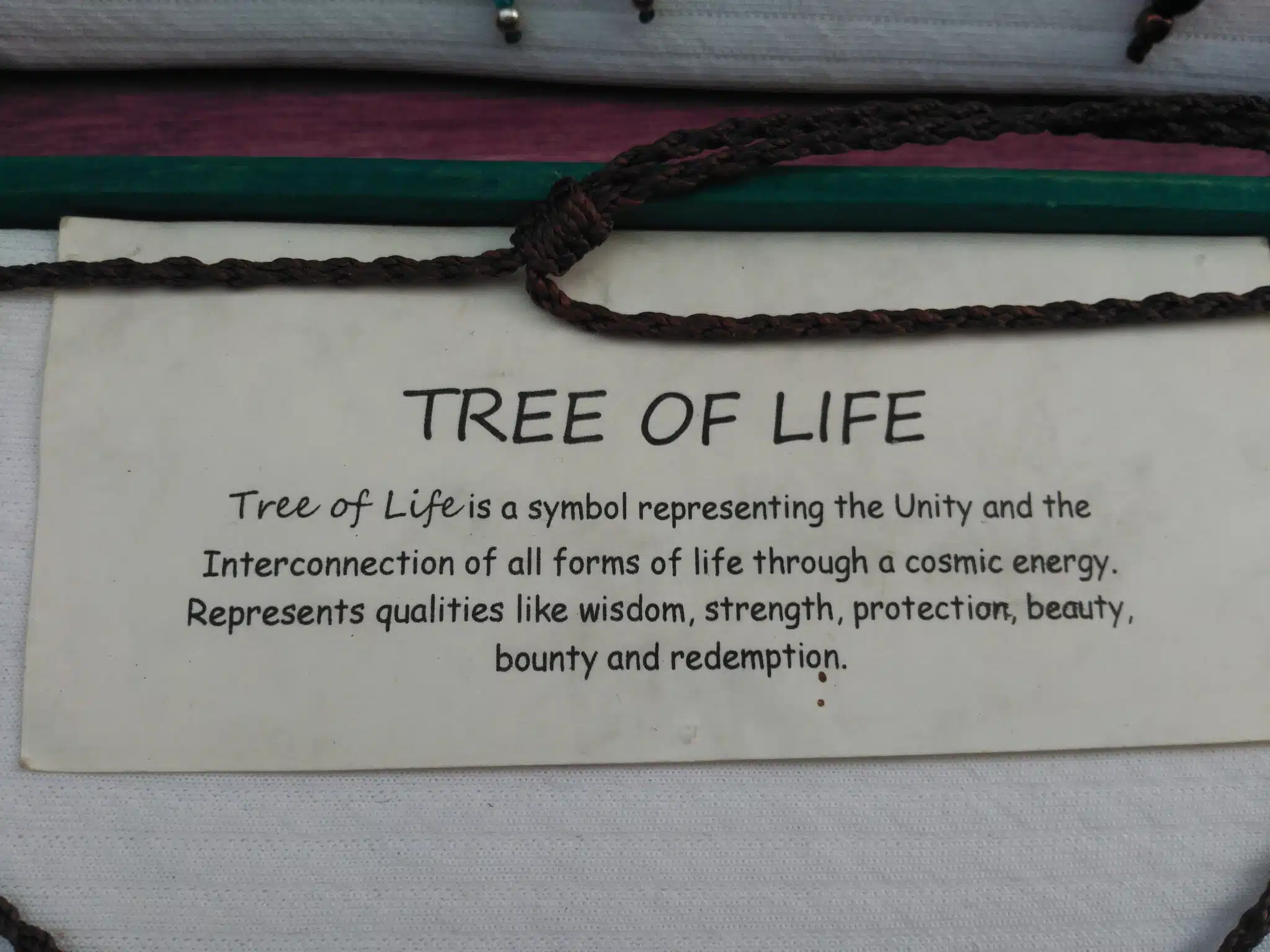 Tree of Life macrame necklace-TREE OF LIFE - Image 3
