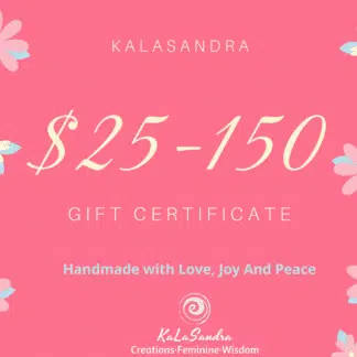 gift card kalasandra. handmade jewelry. artisan jewelry